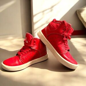 Supra Kids Red Sneakers